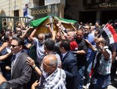 قيادات ماسبيرو في جنازة الإعلامية صفاء حجازى