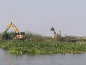 بالصور.. استمرار أعمال تطوير وتطهير بحيرة المنزلة ببورسعيد