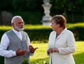 بالصور.. ميركل تلتقى رئيس وزراء الهند لبحث العلاقات بين البلدين
