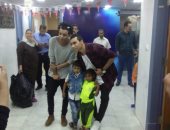 بالصور.. أوكا وأورتيجا فى زيارة لمستشفى أبو الريش