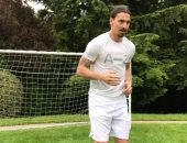 فيديو.. اللاعب إبراهيموفيتش ينفذ تحدى غطاء الزجاجة ويطلب من بوجبا خوض التجربة