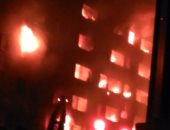 حريق بمبنى الوحدة المحلية لقرية بدهل فى بنى سويف