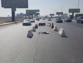 مرور القاهرة: الانتهاء من إصلاح هبوط أرضى بمحورى المشير طنطاوى و"NA" 