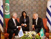 رئيس أوروجواى يلتقى "أبو الغيط" خلال زيارته للجامعة العربية