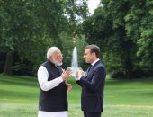 ماكرون: تبادل جيد مع رئيس وزراء الهند حول قضايا المناخ ومكافحة الإرهاب