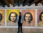  بالصور.. شاهد معرض "رؤى رمزية" لـ رضا عبد الرحمن قبل افتتاحه بنيويورك