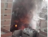 بالفيديو.. حريق هائل فى 3 عقارات بمنطقة عين شمس