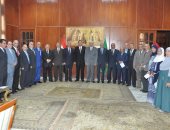 القيادات الإدارية بجامعة المنوفية يؤدون حلف اليمين الوظيفى 