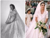 بالصور.. حكاية 7 فساتين زفاف دخلت التاريخ.. من الملكة رانيا لإيفانكا ترامب
