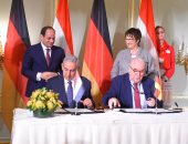 الرئيس السيسي يشهد التوقيع على محضر اللجنة الاقتصادية المصرية الألمانية