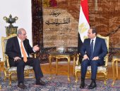 الرئيس السيسي يستقبل إياد علاوى نائب رئيس الجمهورية العراقى