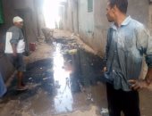 مياه الصرف الصحى تطفح على قرية المواسير بمحافظة البحيرة