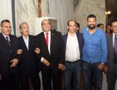 سمير زاهر والعامري فاروق ومصطفى يونس في حفل إفطار مستشار اتحاد الكرة