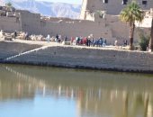 بالصور.. مياه لا تجف طوال العام.. "البحيرة المقدسة" بالكرنك سر المهندس الفرعونى