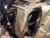 إصابة 3 أشخاص فى حادث سقوط سيارة ملاكى من أعلى "دائرى الهرم"