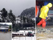 ثلوج كثيفة وفيضانات تجتاح جمهورية تشيلى