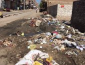 قارئ يشكو تلال القمامة ومياه الصرف فى شارع المستشار بالمحلة الكبرى