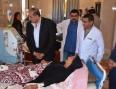 محافظ سوهاج يتفقد مستشفى طهطا المركزى