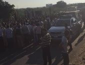 الأمن يقنع الأهالى بفتح الطريق الدولى الساحلى بالبحيرة 