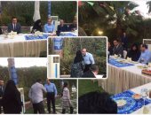 الرئيس يتناول وجبة الإفطار مع مجموعة من المواطنين بمقر إقامته