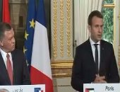 الرئيس الفرنسى: ناقشت مع ملك الأردن ملف مكافحة الإرهاب