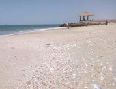 بالصور.. شاطئ العريش يستعد لاستقبال المواطنين بالعيد