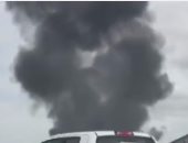 بالفيديو.. احتراق طائرة "F16"فى مطار عسكرى بولاية تكساس الأمريكية