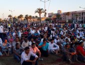 بالصور.. توافد الآلاف إلى ساحات صلاة عيد الفطر بورسعيد