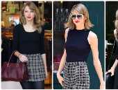 هتلبسى إيه بكرة؟..اختارى "الكاروهات والبولكا دوت" من دولاب "تايلور سويفت"