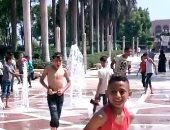 أمن حديقة الأزهر يمنع دخول الأطفال بألات التنبيه ومسدسات الخرز