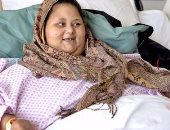  13 صورة ترصد رحلة أسمن امرأة فى العالم من مصر مرورا بالهند ومستشفى برجيل