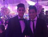 بالصور.. الشيخ والغزال وسعد سمير فى حفل زفاف رمضان صبحى