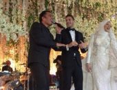 بالفيديو.. نجوم الأهلى يرقصون على أنغام عمرو دياب فى حفل زفاف رمضان صبحى