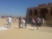 طلاب الجامعة الألمانية يزورون المنطقة الأثرية بتونا الجبل بالمنيا