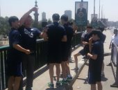 شاهد.. منتخب كوريا للسلة على كورنيش النيل