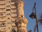 بالفيديو والصور.. استئناف ترميم مأذنة مسجد ابن خلدون فى الإسكندرية