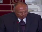 وزير الخارجية: لا تهاون فى التصدى للإرهاب والدماء المصرية لن تذهب هدرا