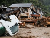 بالصور.. إجلاء آلاف الأشخاص من منازلهم إثر هطول أمطار غزيرة غرب اليابان