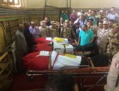 بالفيديو والصور.. وصول جثامين شهداء الدقهلية لتشييعها في جنازة عسكرية من مسجد النصر 
