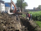 بالصور.. إصلاح وصيانة خط المياه بفوة وبدء حملة تحصين الماشية بكفر الشيخ
