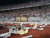 مرتضى منصور: لن أتحمل تكاليف إتلاف مدرجات برج العرب "مش موت وخراب ديار"