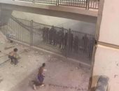 قارئ يرسل صورا من اشتباكات "وايت نايتس" وقوات الشرطة فى ستاد برج العرب