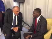 شكرى يدعو وزير خارجية أفريقيا الوسطى لزيارة مصر لتعزيز التعاون المشترك