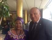 وزير الخارجية يوجه الشكر لنظيرته الغينية من أجل دعم مشيرة خطاب