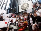 بالصور.. تظاهرات فى المكسيك لإدانة العنف ضد المرأة