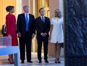 بالصور.. ترامب وماكرون يزوران متحف "ليس إنفاليديس" فى باريس