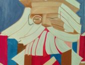 بالصور .. فنانة تشكيلة تشارك "صحافة المواطن" بلوحاتها الفنية