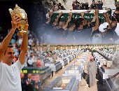 حصاد العالم بالصور.. قوات الاحتلال تعتدى على المصلين فى المسجد الأقصى.. انطلاق مهرجان لأزياء الكلاب فى بريطانيا.. 331 ألف قتيل حصيلة 6 سنوات من الحرب فى سوريا.. "فيدرر" يحرز لقب ويمبلدون للتنس للمرة الـ8