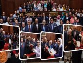 6 هدايا من البرلمان لأوائل الثانوية بحفل تكريمهم.. نصف مليون جنيه ورفع المكافأة السنوية لـ1000 جنيه شهريا ورحلة لمعالم وآثار مصر ومشروع قانون لدعمهم.. وعلى عبد العال للطلبة: التعليم هو مشروع مصر القومى