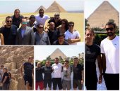 روبرتو كارلوس ونجوم العالم فى زيارة تاريخية للأهرامات